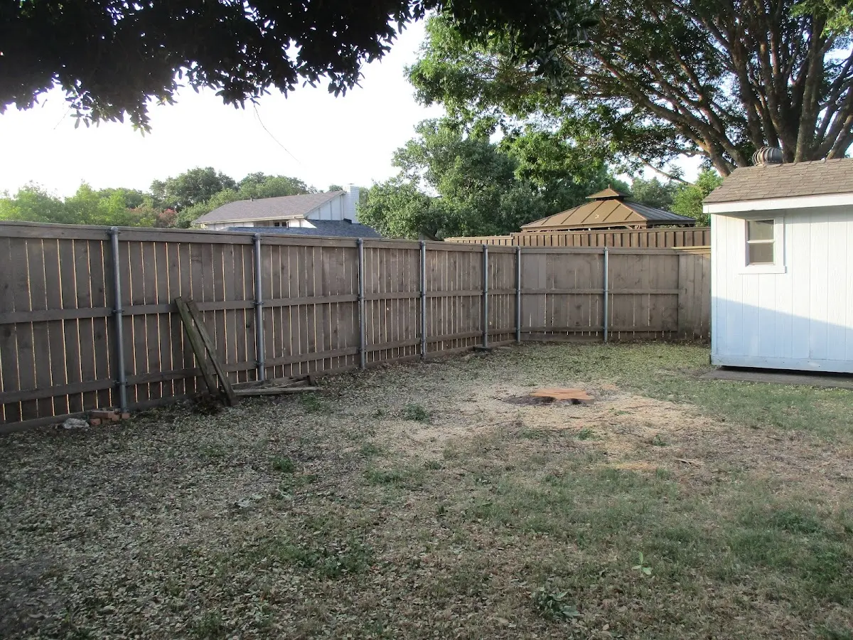Cleared yard after professional tree removal in North Zulch